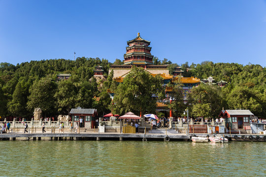 Beijing. Kunming Lake and Tower of Buddhist Incense - 8