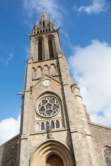Fototapeta na wymiar Eglise sacré cœur de Douarnenez, Bretagne, Finistère