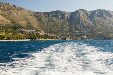 En bateau vers Dubrovnik