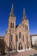 Fototapeta na wymiar Familienkirche in Vienna, Austria