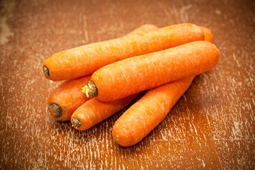 fresh carrots, vintage