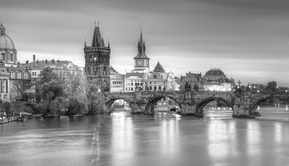 Widok na Most Karola Praga,Czechy. - obrazy, fototapety, plakaty
