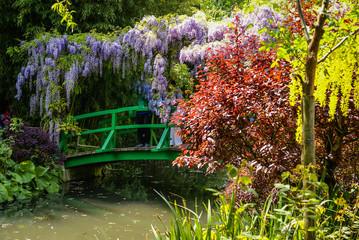 Spring gardens of Giverny, France