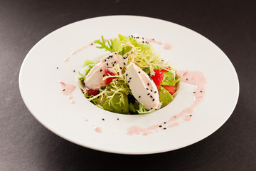 salad with strawberry