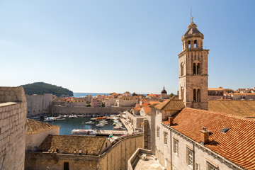 Vieille ville de Dubrovnik depuis les remparts