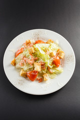 Caesar salad with shrimps