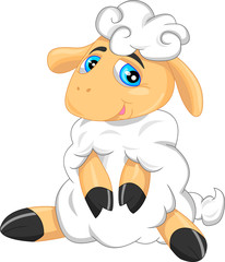 cute sheep cartoon