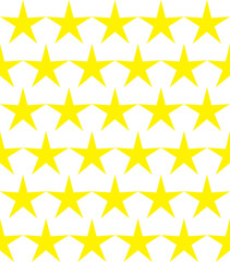 Seamless pattern of yellow stars