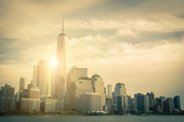 Fototapeta premium Manhattan in a sunny day
