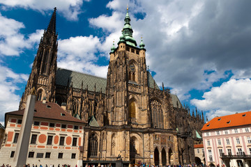 Fototapeta na wymiar St.Vitus Cathedral in Prague, Czech Republic