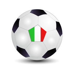 Flag of Italy soccer ball