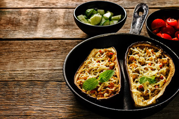 eggplant stuffed with vegetables