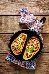 eggplant stuffed with vegetables