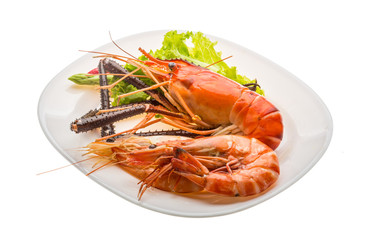 Giant Freshwater Prawn and king prawns