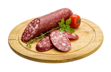 Salami sausages