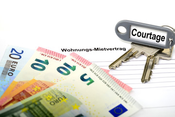 Mietvertrag und Courtage