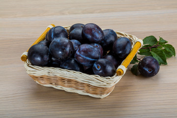Fresh plums