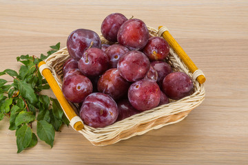 Fresh plums