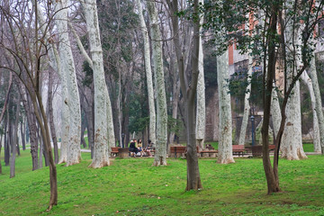 Gulhane Park in Istanbul, Turkey