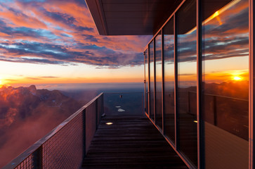 Sunset in the Alps, Switzerland