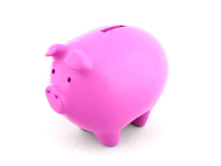 Pink piggy bank