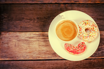 Donuts and coffee
