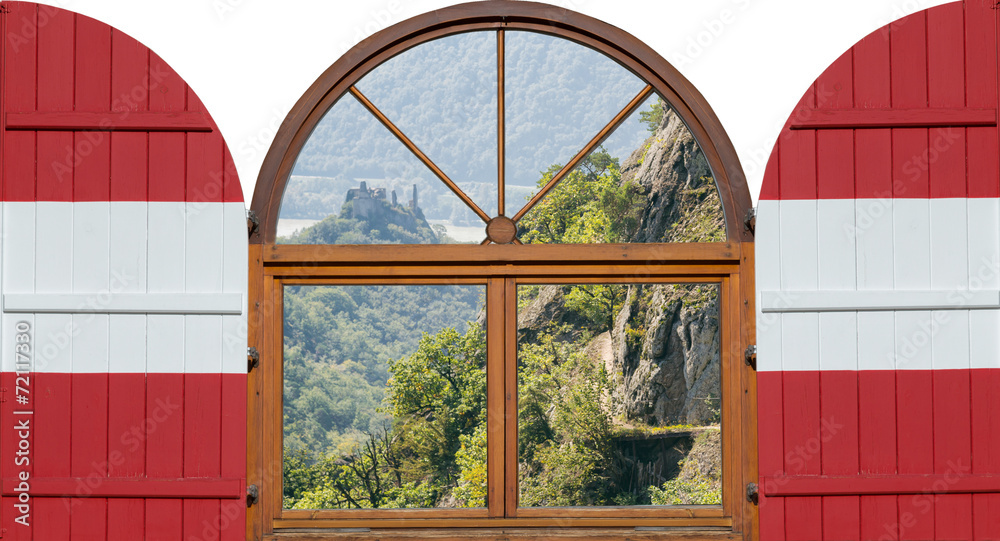 Wall mural fensterblick wachau