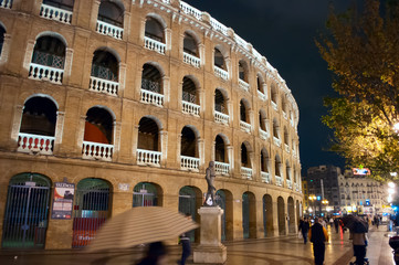 Night Valencia city