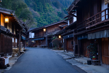 Fototapeta na wymiar Tsumago-juku in Kiso, Nagano, Japan