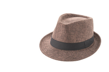 Straw hat isolated on white background