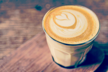 Latte coffee