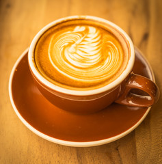 Latte coffee
