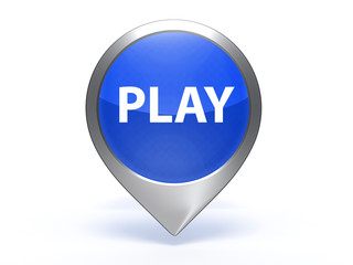 play pointer icon on white background