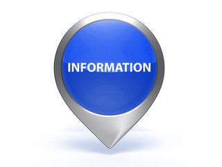 information pointer icon on white background