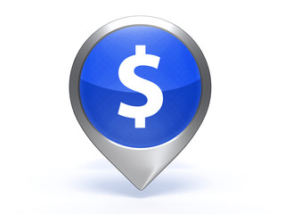 money pointer icon on white background