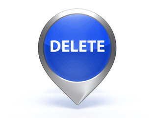 delete pointer icon on white background