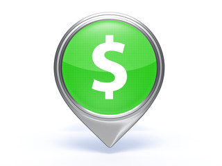 money pointer icon on white background