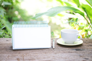 Coffee and Empty calendar