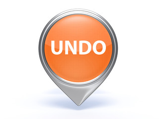 undo pointer icon on white background