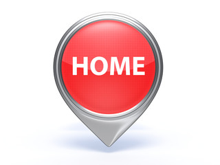 home pointer icon on white background