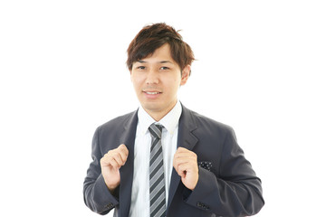 笑顔のビジネスマン