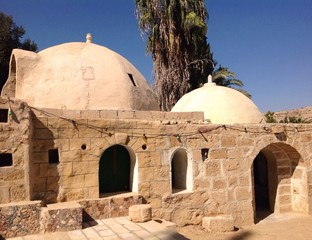 traditional arabic houses in Nagev desert