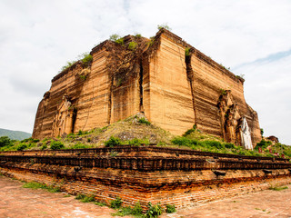 Uncompleted pagoda of Mingun in Mandalay, Myanmar
