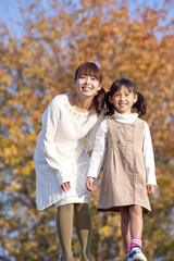 Fototapeta premium お母さんと女の子