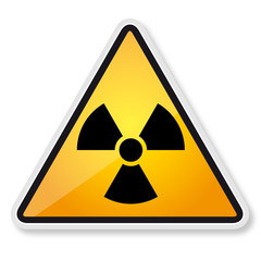 Fototapeta premium Radiation sign - Danger radiation