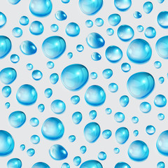 Seamless pattern of transparent drops