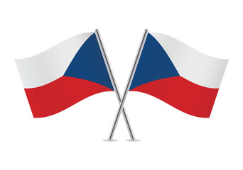 Czech flags. Vector illustration.