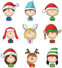 Cristmas children avatars