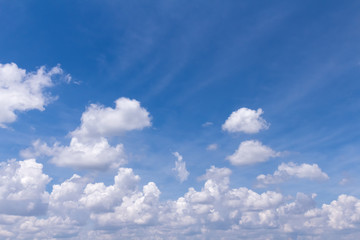 sky background with white soft clouds