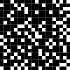 Black and white squares. Raster.